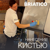 Мокрый шелк КИСТЬЮ / Мастер-класс по нанесению декоративного покрытия BRIATICO Мокрый шелк КИСТЬЮ / Мастер-класс по нанесению декоративного покрытия BRIATICO