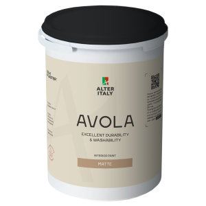 Краска AlterItaly AVOLA MATTE белая, база Б, объем 0.9, 4.5 и 9 л