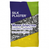 Мини-блёстки Silk Plaster, серебряные палочки Мини-блёстки Silk Plaster, серебряные палочки