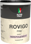 Декоративное покрытие AlterItaly ROVIGO Fine с эффектом Микроцемент, 4 кг