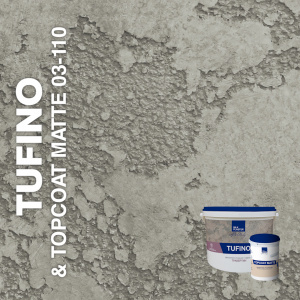 Декоративная штукатурка TUFINO & Topcoat MATTE 03-100, 03-110