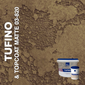 Декоративная штукатурка TUFINO & Topcoat MATTE 03-100, 03-820