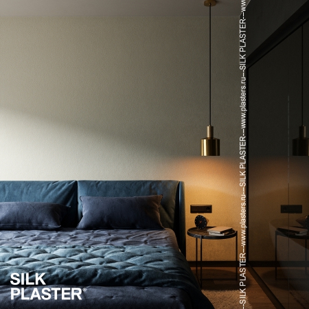 Жидкие обои SILK PLASTER коллекции Master Silk в интерьере новостройки