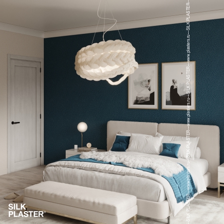 Трендовые цвета для интерьера спальни с жидкими обоями SILK PLASTER