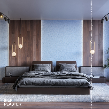 Трендовые цвета для интерьера спальни с жидкими обоями SILK PLASTER