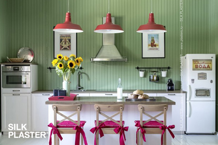 Зеленые стены на кухне: идеи и советы дизайнеров