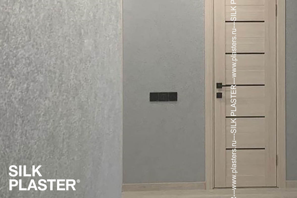 Шелковые обои SILK PLASTER Art Design  для отделки стен в коридоре