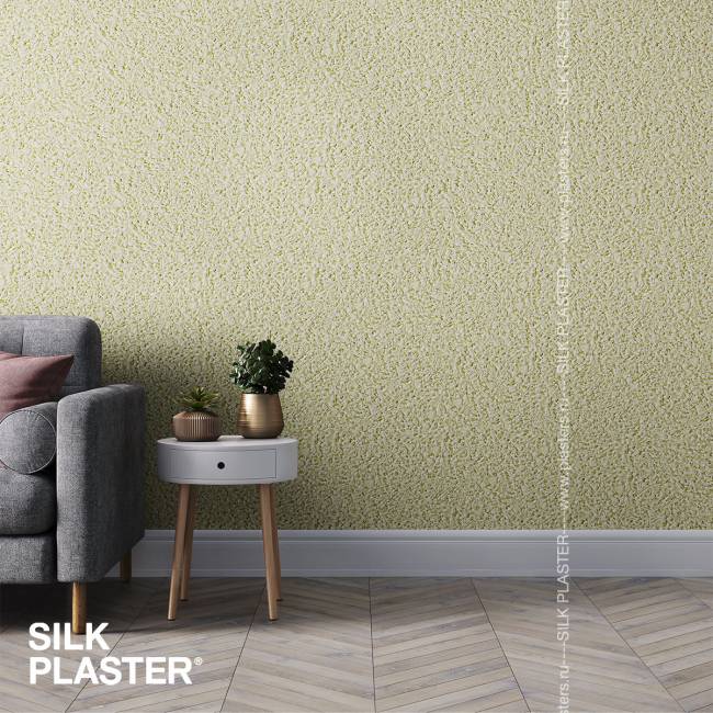 Жидкие обои Silk Plaster Silk Plaster Эйр лайн (Air line), оттенок 614 - фото в интерьере