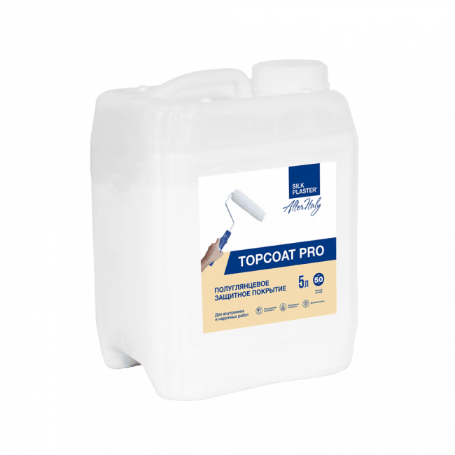 Защитное покрытие ALTERITALY ТОПКОТ ПРО (TOPCOAT PRO) 5 л под декоративную штукатурку Mixart