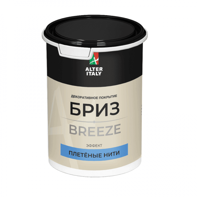 Декоративное покрытие Silk Plaster Декоративное покрытие AlterItaly БРИЗ (BREEZE) с эффектом плетеных нитей, 1 л