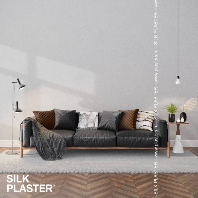 Жидкие обои Silk Plaster Silk Plaster Мастер Силк 1 (Master Silk 1), оттенок 165 - фото в интерьере