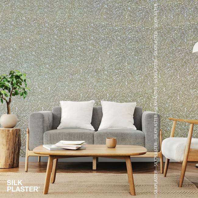 Жидкие обои Silk Plaster Silk Plaster Мастер Силк 1 (Master Silk 1), оттенок 21 - фото в интерьере