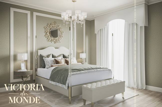 Шелковая штукатурка Victoria du Monde Версаль - Золото (Versailles - Gold), оттенок 155 - фото в интерьере