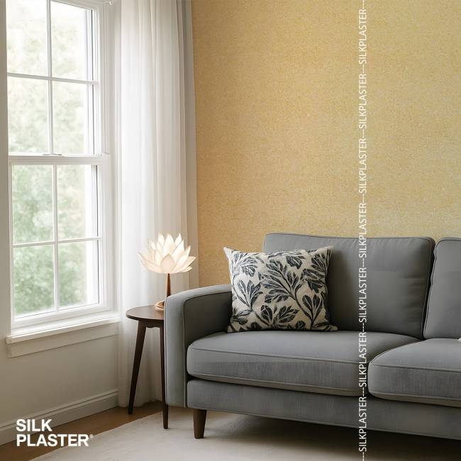 Жидкие обои Silk Plaster Silk Plaster Мастер Силк 1 (Master Silk 1), оттенок 2 - фото в интерьере