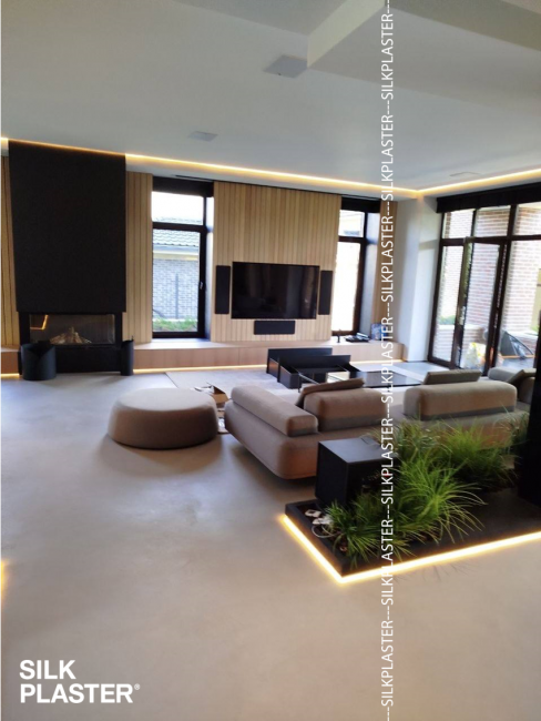 Декоративное покрытие AlterItaly РОВИГО База (ROVIGO Base) с эффектом Микроцемент, 15 кг