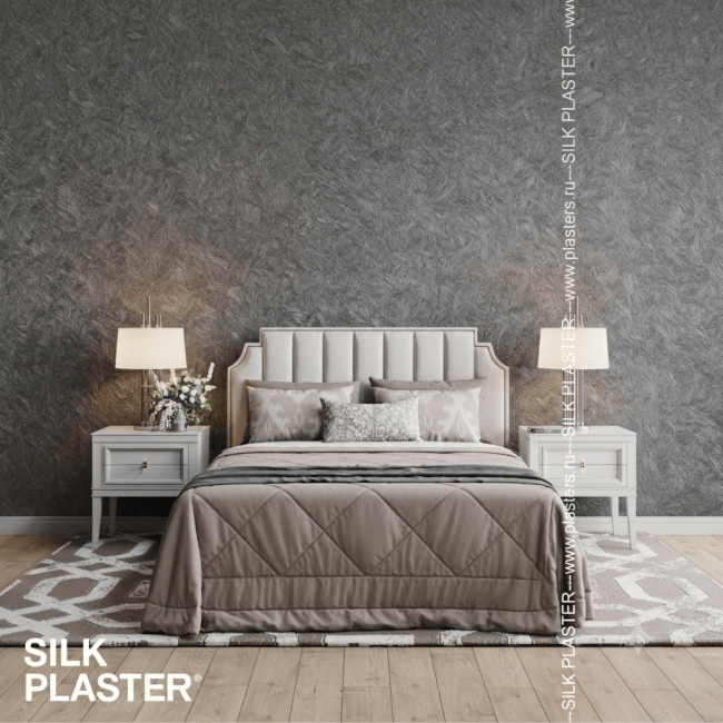 Жидкие обои Silk Plaster Silk Plaster под колеровку ЛаРум Софт (LaRoom Soft), оттенок 50 - фото в интерьере
