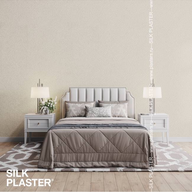 Жидкие обои Silk Plaster Silk Plaster Мастер Силк 1 (Master Silk 1), оттенок 170 - фото в интерьере