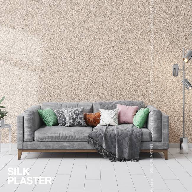Жидкие обои Silk Plaster Silk Plaster Престиж (Prestige), оттенок 409 - фото в интерьере