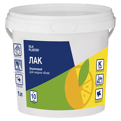 Лак для жидких обоев и декоративной штукатурки Silk Plaster (1 л)