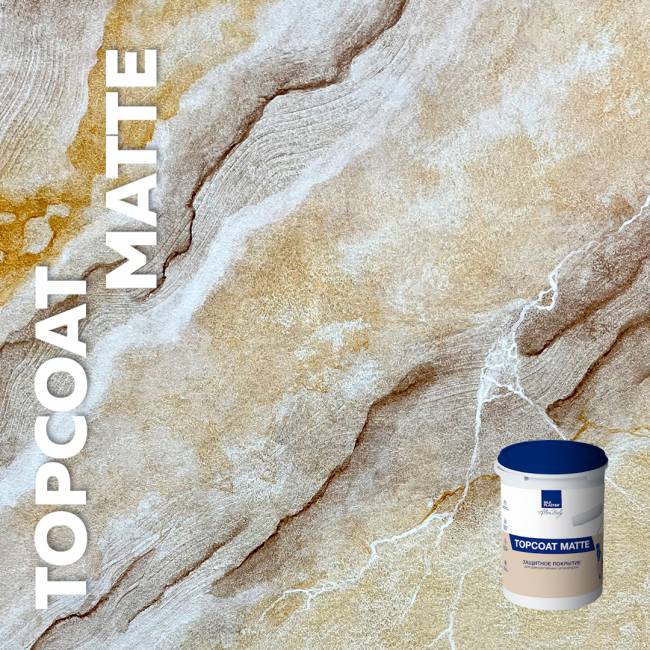 Защитное покрытие ALTERITALY ТОПКОТ МАТ (TOPCOAT MATTE) для декоративных штукатурок, 1 л