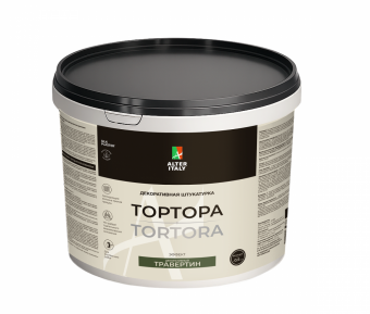 Декоративная штукатурка AlterItaly TORTORA (ТОРТОРА) с эффектом декоративный травертин (фракция 1,0 мм), 15 кг