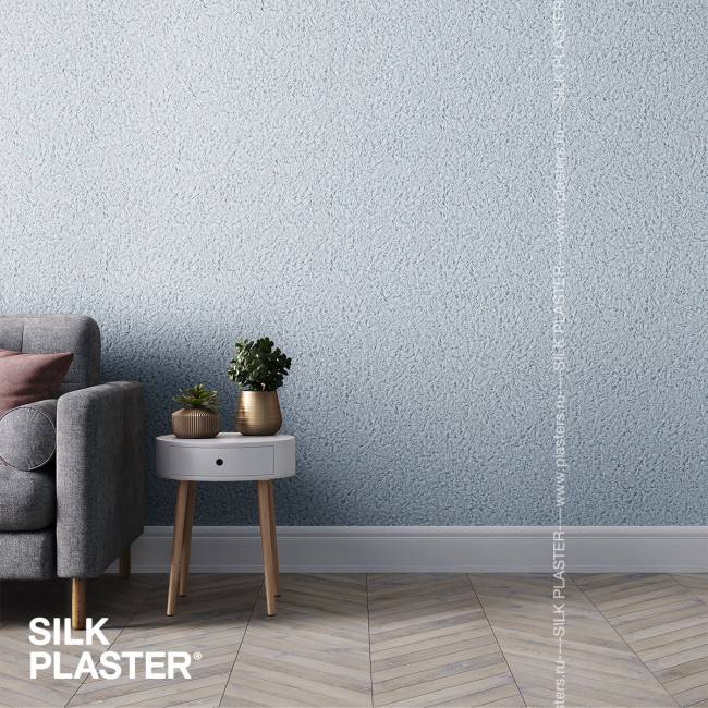 Жидкие обои Silk Plaster Silk Plaster Эйр лайн (Air line), оттенок 601 - фото в интерьере