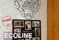Жидкие обои ECOLINE в гостиной / Ремонт своими руками