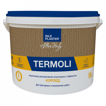Декоративная штукатурка AlterItaly TERMOLI (ТЕРМОЛИ) с фактурой КОРОЕД, 16 кг