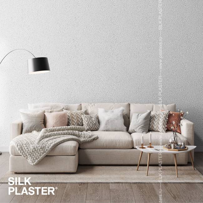 Жидкие обои Silk Plaster Silk Plaster Мастер Силк 2 (Master Silk 2), оттенок 125 - фото в интерьере