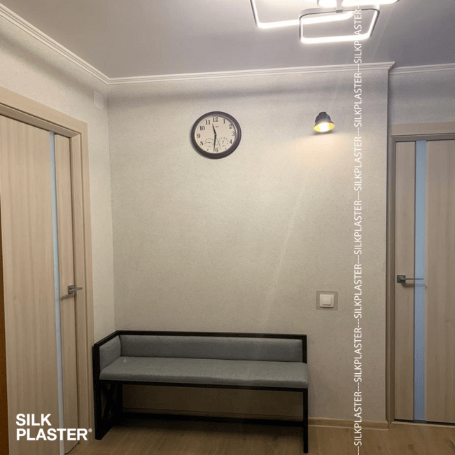 Декоративная штукатурка AlterItaly MIXART (МИКСАРТ) для внутренних и наружных работ, влагостойкая, высокопрочная, 4.5 кг, оттенок 045 - фото в интерьере