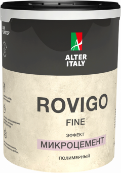Декоративное покрытие AlterItaly ROVIGO Fine (РОВИГО Финиш) с эффектом Микроцемент, 4 кг
