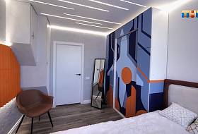 Интерьер детской комнаты с шелковыми обоями Art design