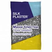 Мини-блёстки Silk Plaster, серебряные точки Мини-блёстки Silk Plaster, серебряные точки
