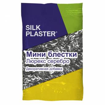 Мини-блёстки Silk Plaster, серебряные палочки Мини-блёстки Silk Plaster, серебряные палочки