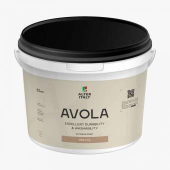 Краска AlterItaly AVOLA MATTE белая, база Б, объем 0.9, 4.5 и 9 л