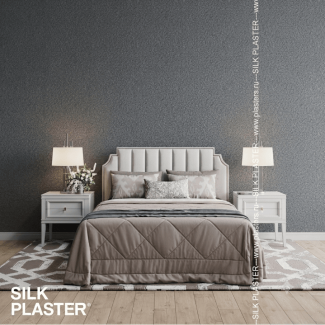 Жидкие обои Silk Plaster Silk Plaster под колеровку ЛаРум Софт (LaRoom Soft), оттенок 71 - фото в интерьере