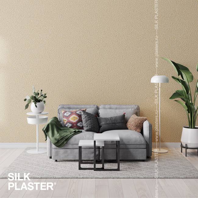 Жидкие обои Silk Plaster Silk Plaster Стандарт (Standard), оттенок 027 - фото в интерьере