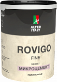 Декоративное покрытие AlterItaly ROVIGO Fine (РОВИГО Финиш) с эффектом Микроцемент, 4 кг