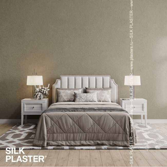 Жидкие обои Silk Plaster Silk Plaster под колеровку ЛаРум Софт (LaRoom Soft), оттенок 90 - фото в интерьере