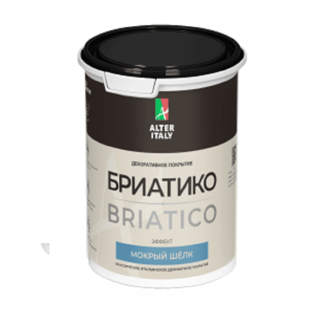 Декоративное покрытие AlterItaly БРИАТИКО (BRIATICO) с эффектом Мокрый шелк, 2.5 л