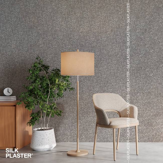 Жидкие обои Silk Plaster Silk Plaster Мастер Силк 1 (Master Silk 1), оттенок 26 - фото в интерьере