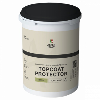 Защитное покрытие двухкомпонентное ALTERITALY TOPCOAT PROTECTOR MATTE (ПРОТЕКТОР МАТОВЫЙ) компонент А+В: 0,681 л + 0,163 л