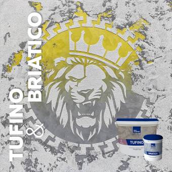 Декоративная штукатурка TUFINO Naturale с эффектом травертина, цвет белый / под колеровку, 15 кг