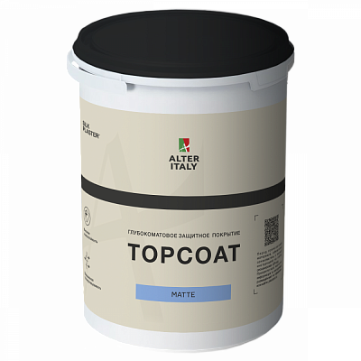 Защитное покрытие ALTERITALY TOPCOAT MATTE (МАТ) для декоративных штукатурок, 1 л