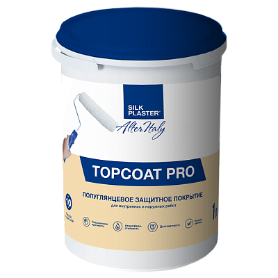 Защитное покрытие ALTERITALI TOPCOAT PRO (ПРО) 1 л под декоративную штукатурку Mixart