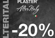 Скидка 20% на декоративные покрытия линейки ALTERITALY