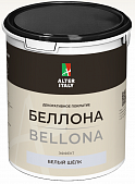 Декоративное покрытие AlterItaly BELLONA (БЕЛЛОНА) с эффектом белого шёлка / белая база 2,5 л
