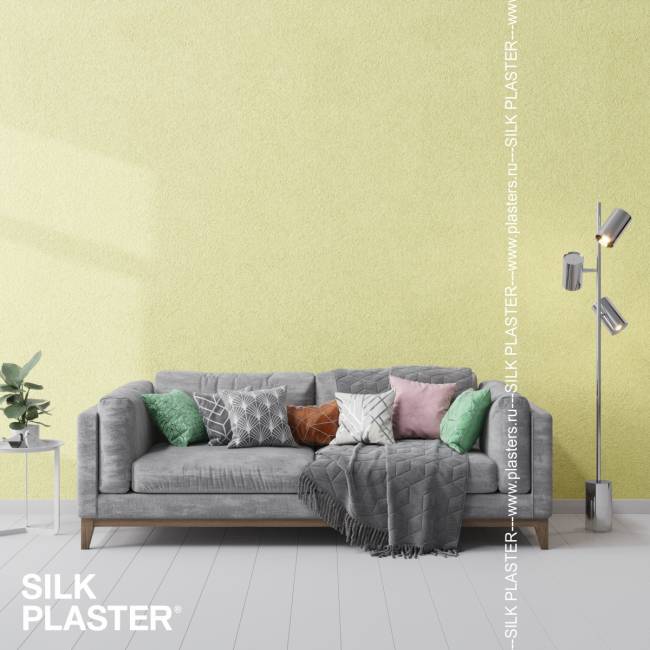 Жидкие обои Silk Plaster Silk Plaster Мастер Силк 1 (Master Silk 1), оттенок 1 - фото в интерьере