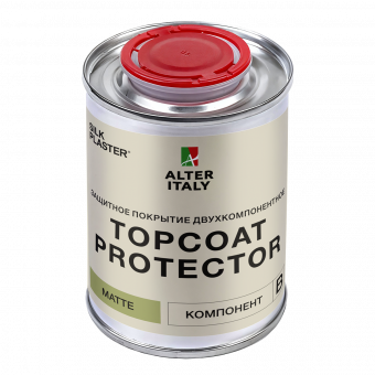 Защитное покрытие двухкомпонентное ALTERITALY TOPCOAT PROTECTOR MATTE (ПРОТЕКТОР МАТОВЫЙ) компонент А+В: 2,11 л + 0,49 л