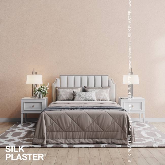 Жидкие обои Silk Plaster Silk Plaster Мастер Силк 2 (Master Silk 2), оттенок 121 - фото в интерьере